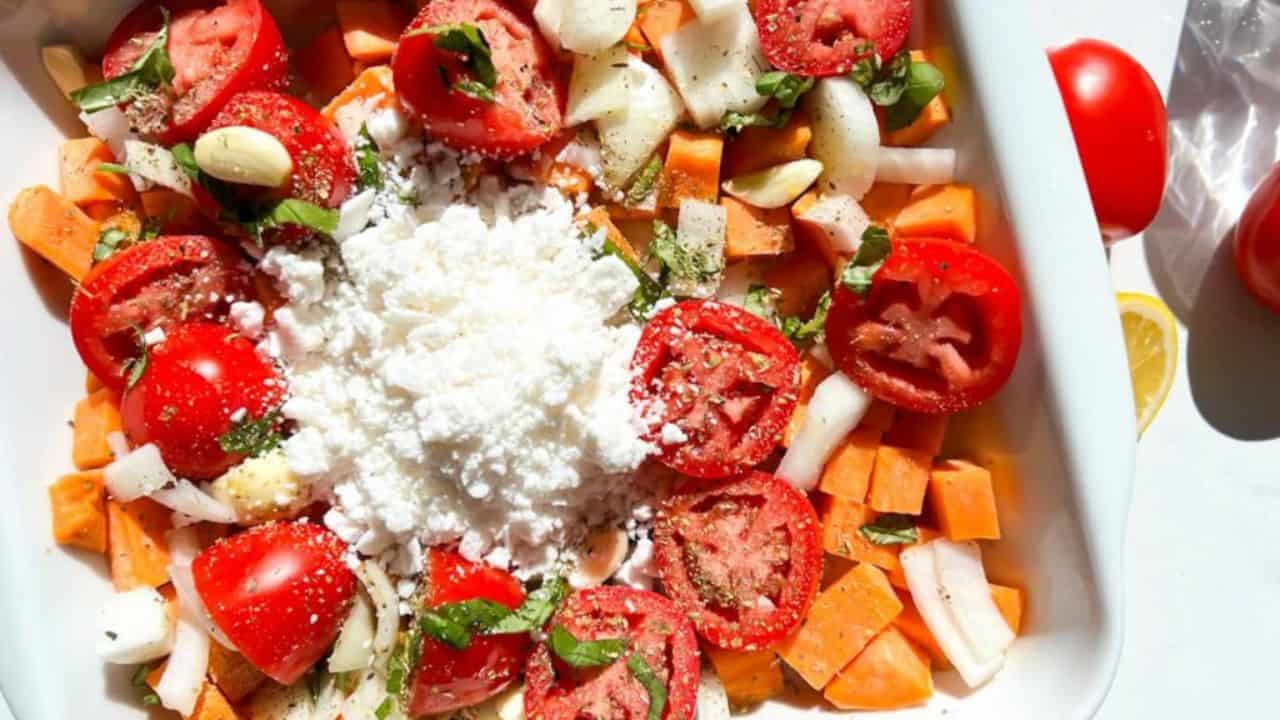 Vegan Baked Feta Pasta