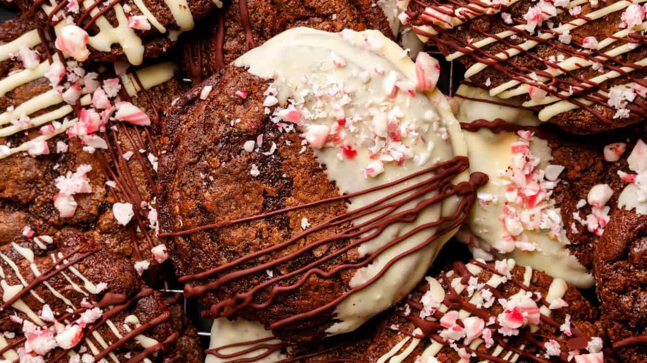 Vegan Peppermint Mocha Cookies