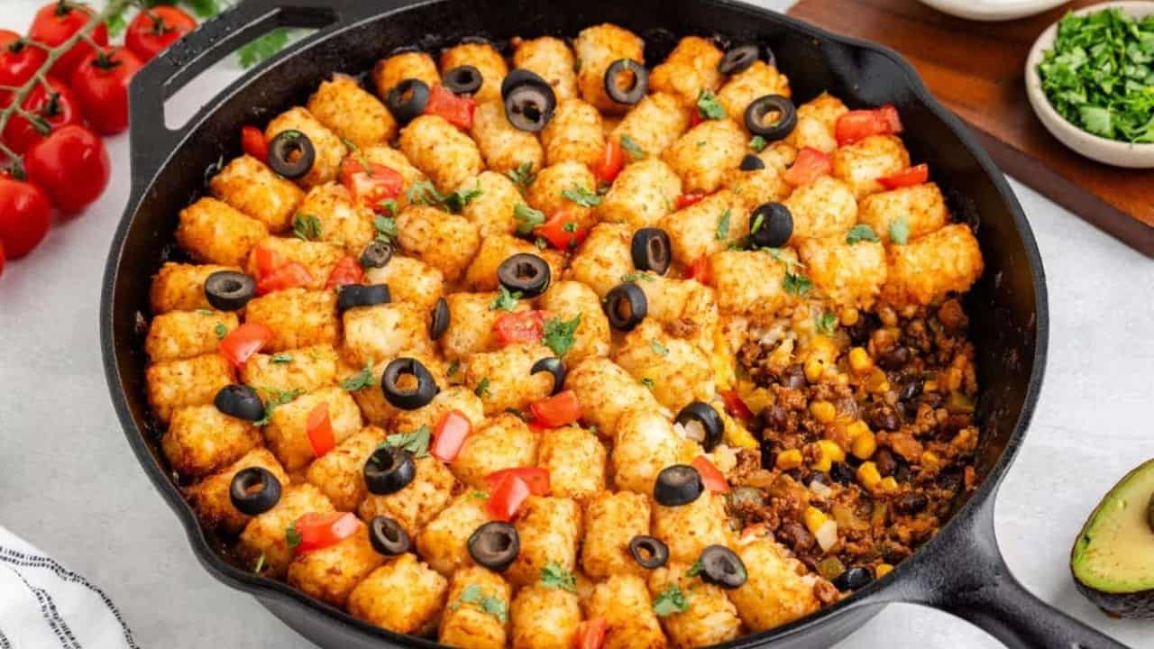 Mexican Tater Tot Casserole