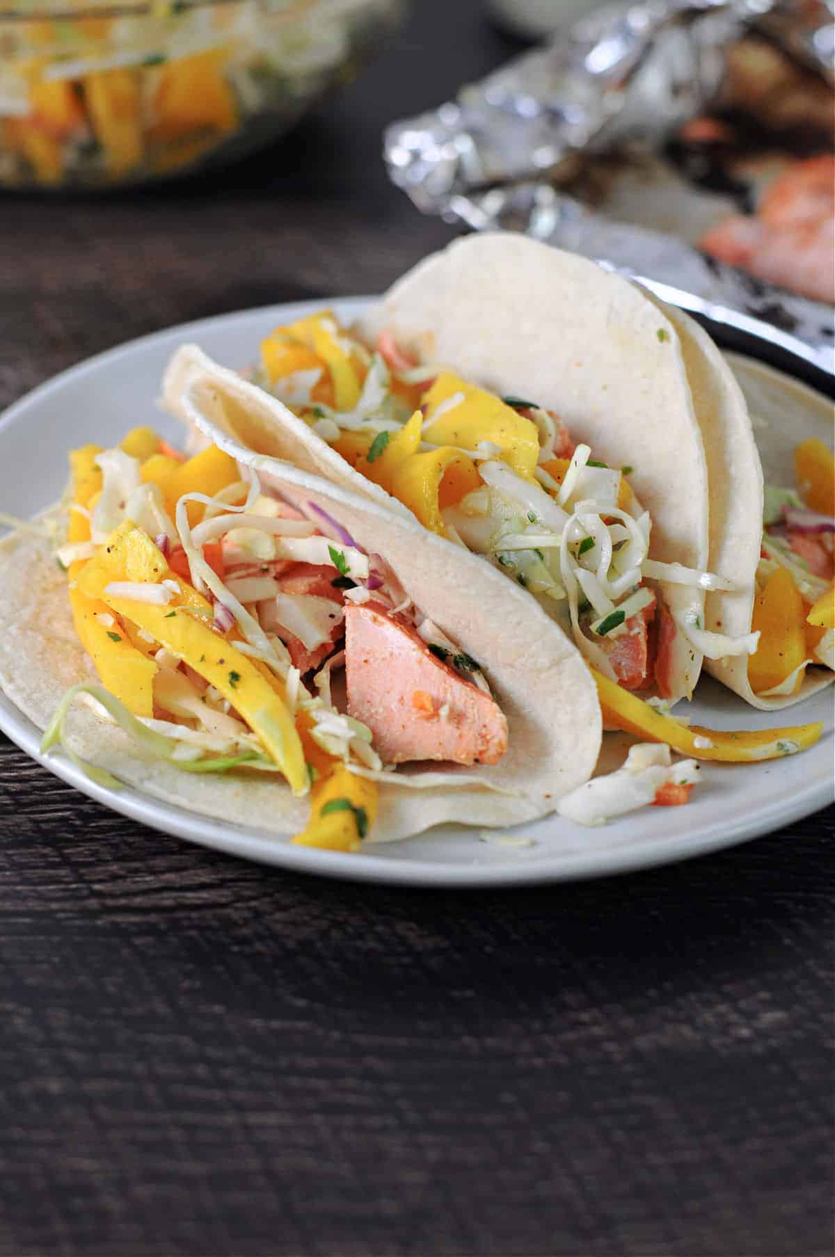 salmon tacos