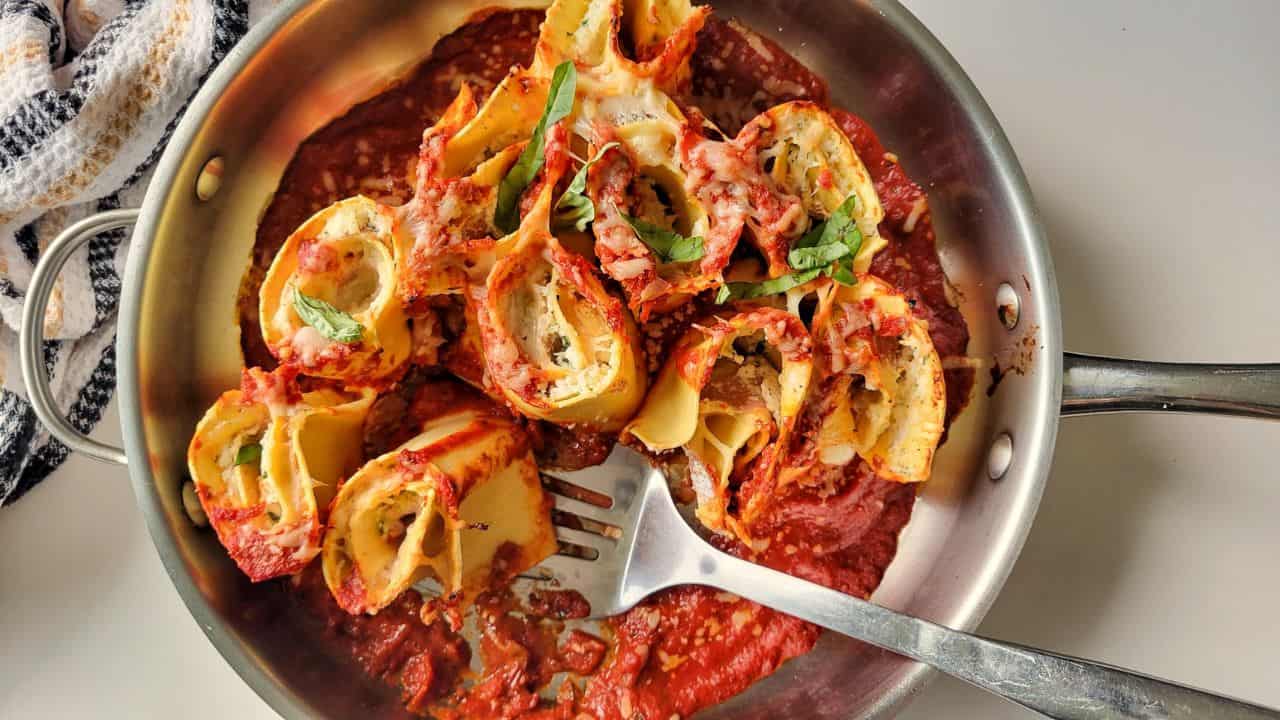Baked Pasta Roses