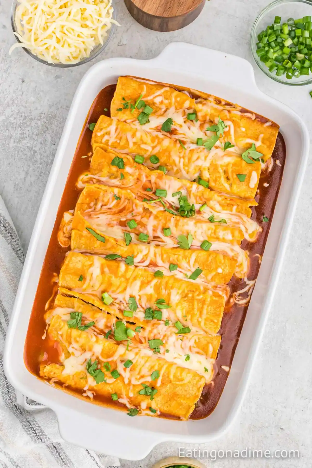 Bean and Cheese Enchiladas