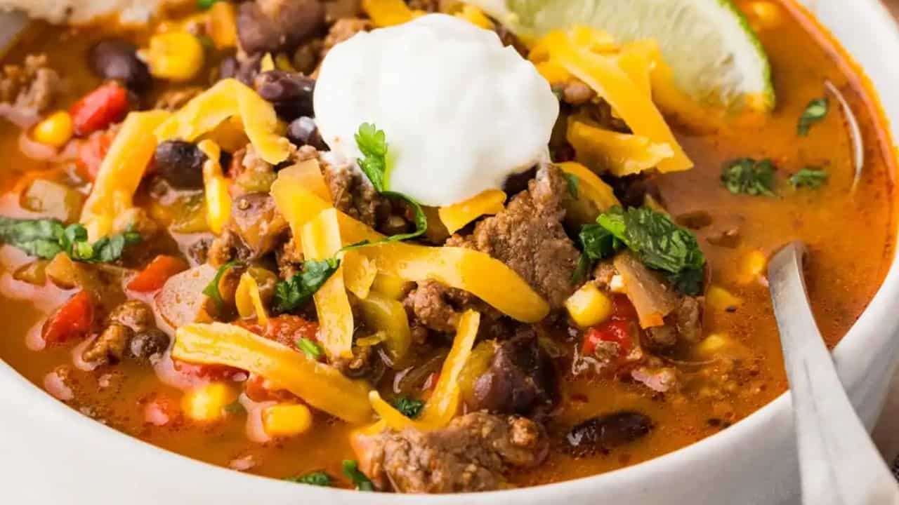Beef Enchilada Soup