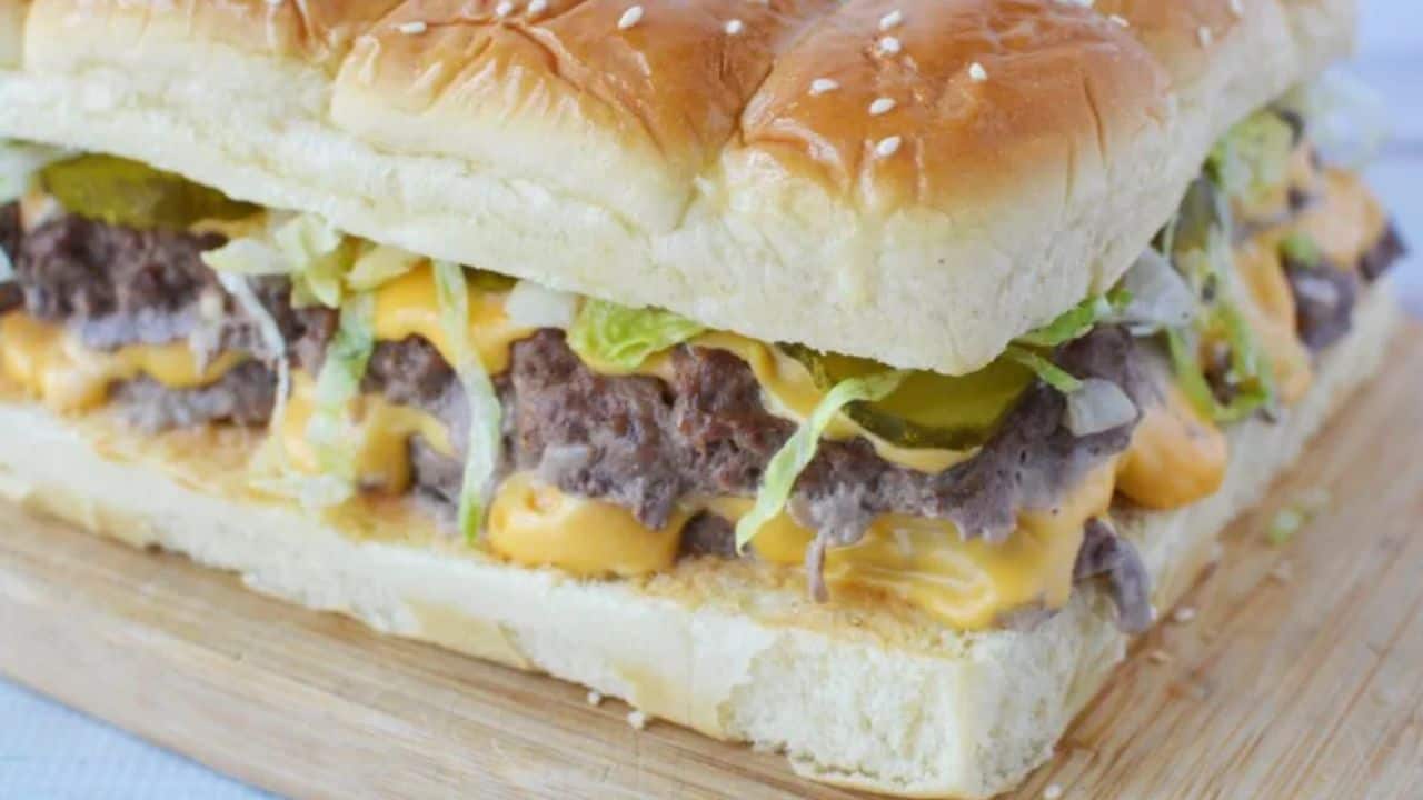Big Mac Cheeseburger Sliders
