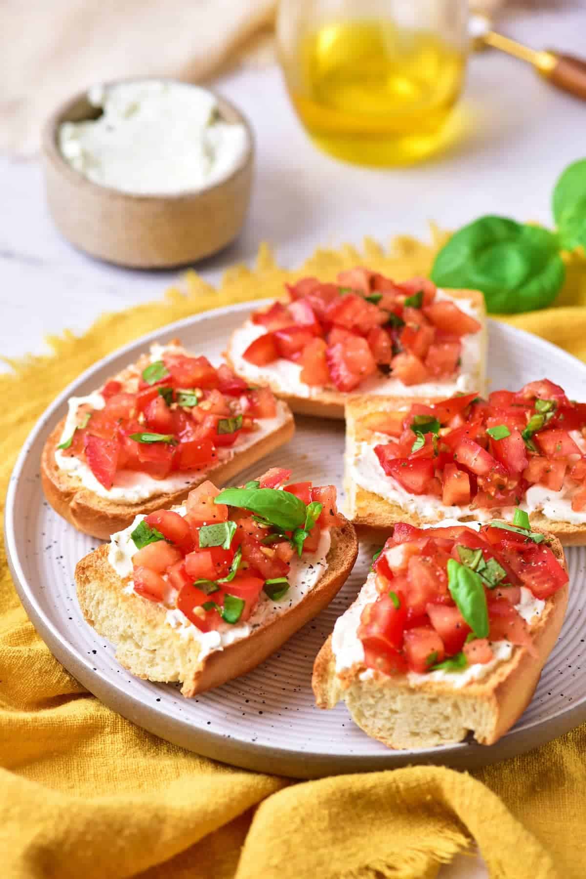 Bruschetta with Cream Cheese