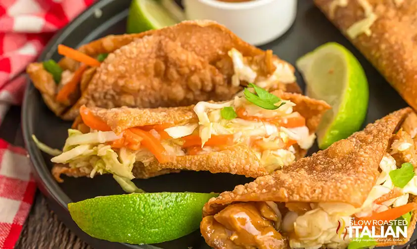 Chicken Wonton Tacos