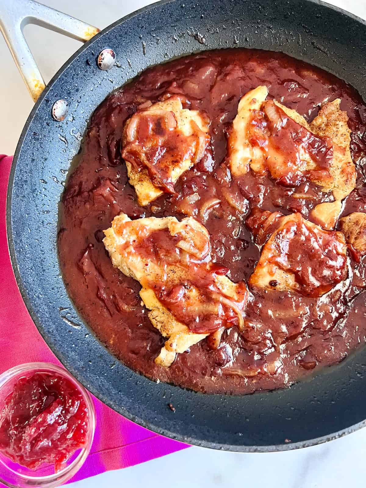Cranberry Chicken Thighs