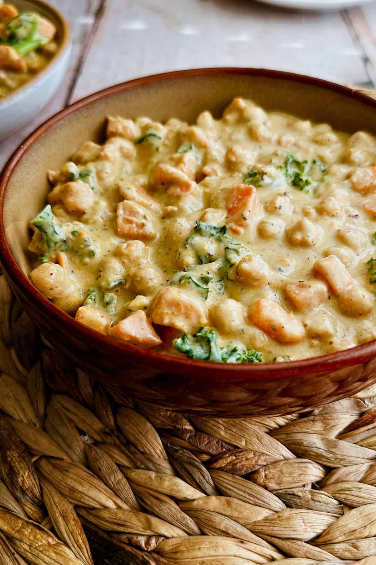 Creamy Sweet Potato and Chickpeas