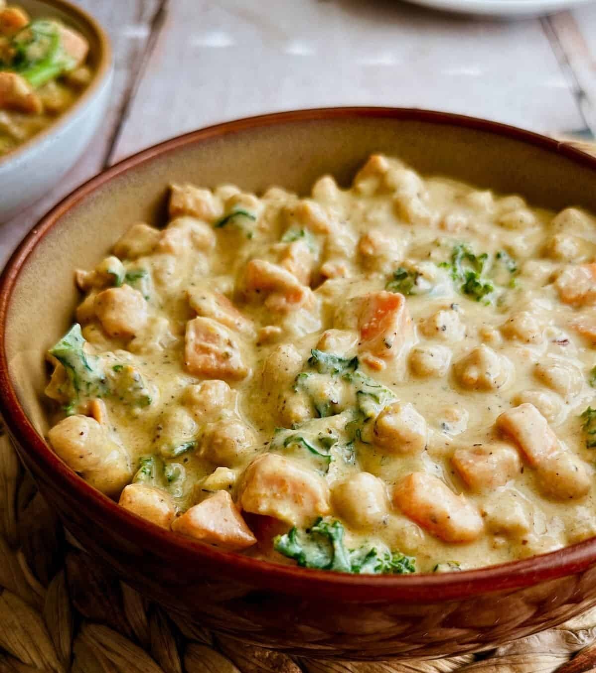 Creamy Sweet Potato and Chickpeas