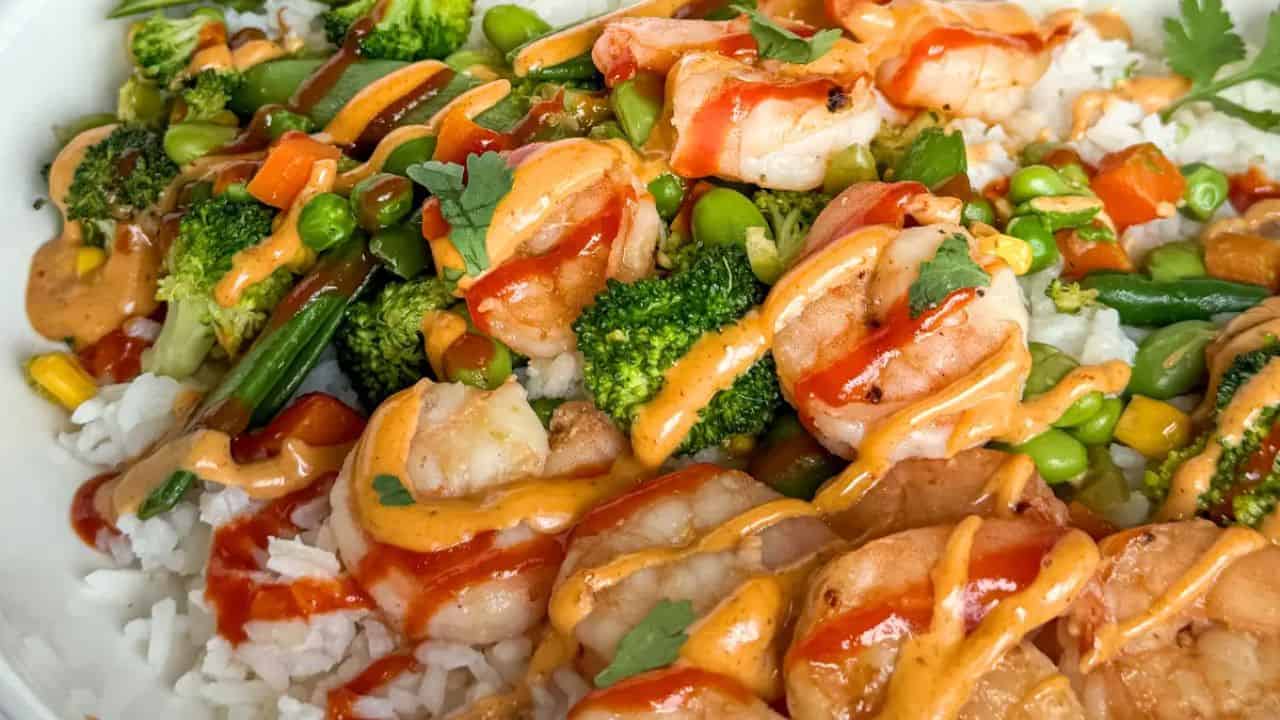 Customizable Shrimp & Rice Bowl