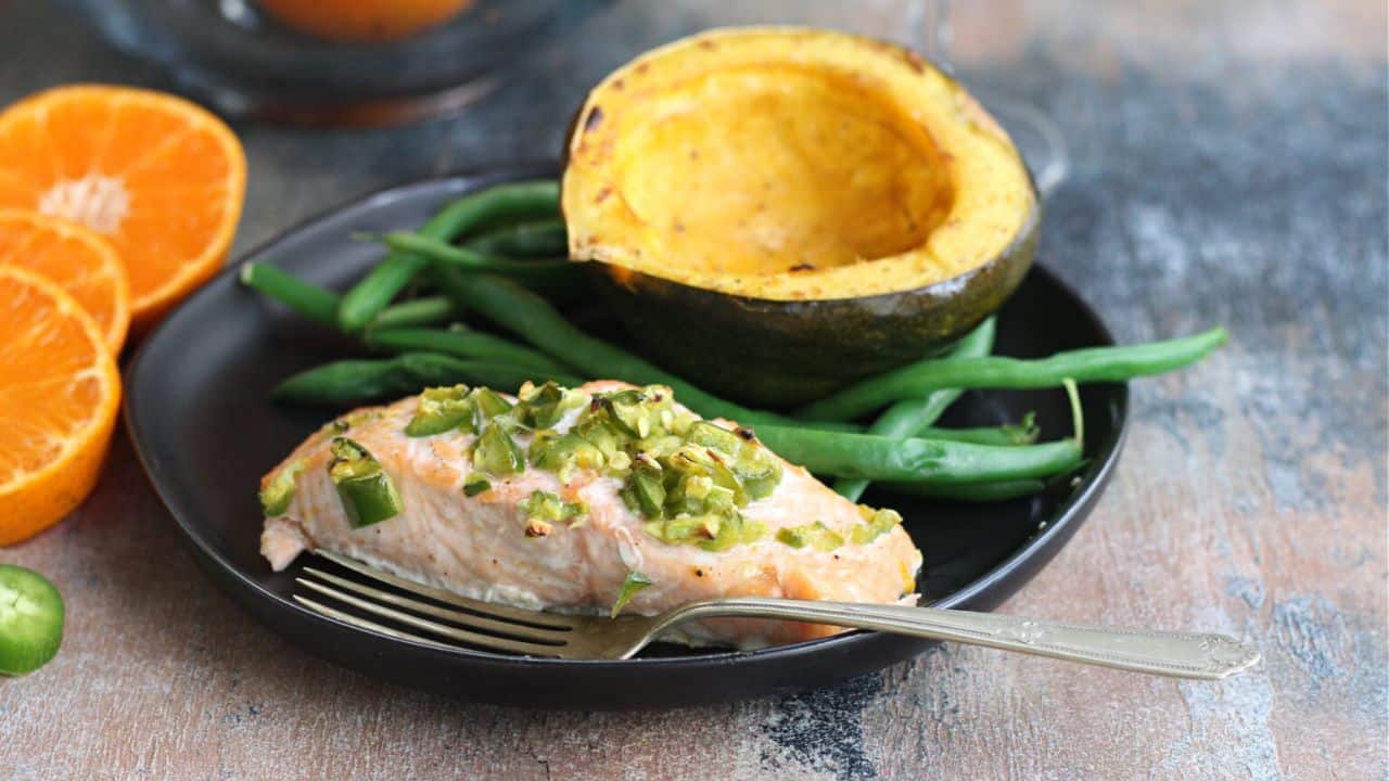 Easy Citrus Glazed Salmon Recipe with Tangerines & Jalapeño