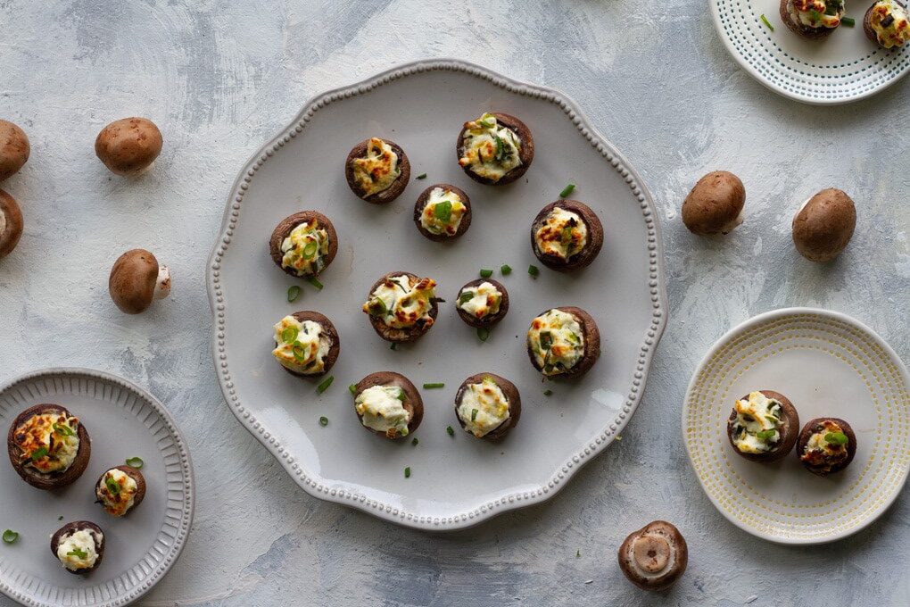 Goat Cheese Stuffed Mushrooms
