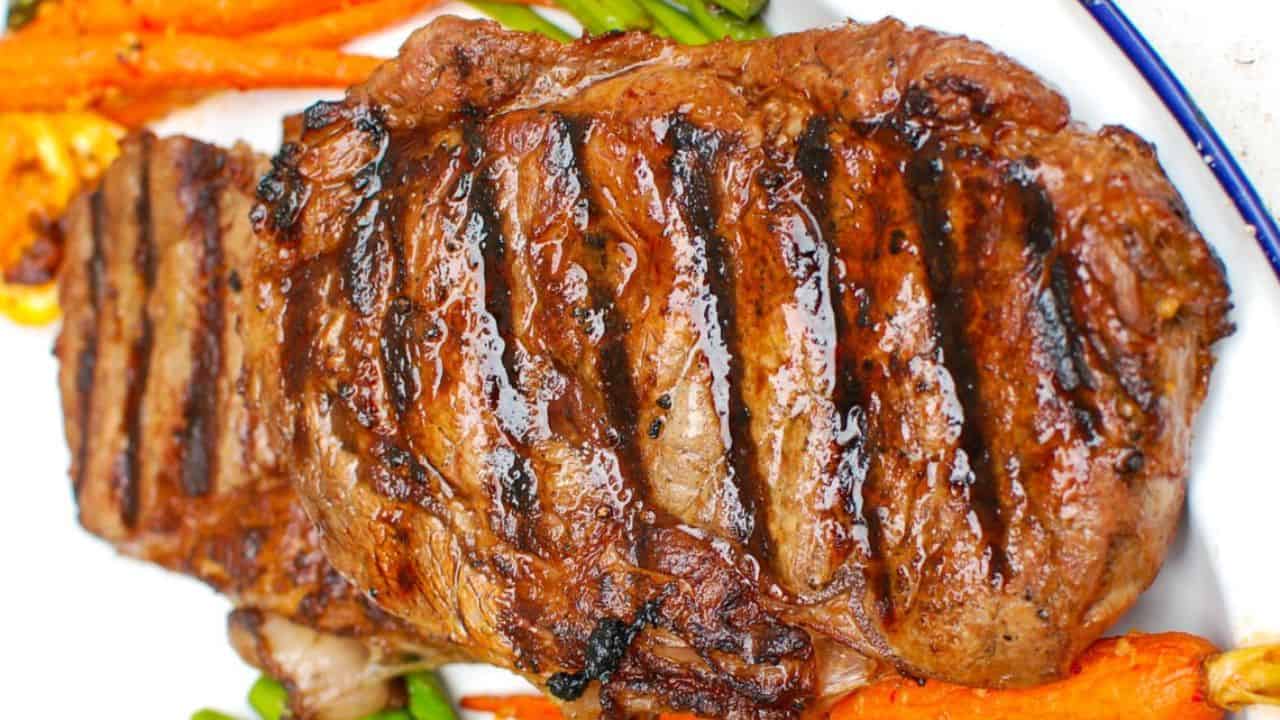 Lemon Garlic Butter Grilled Ribeye