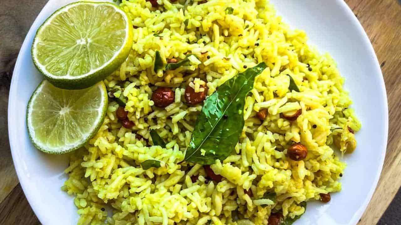 Lemon Rice with Leftover Rice
