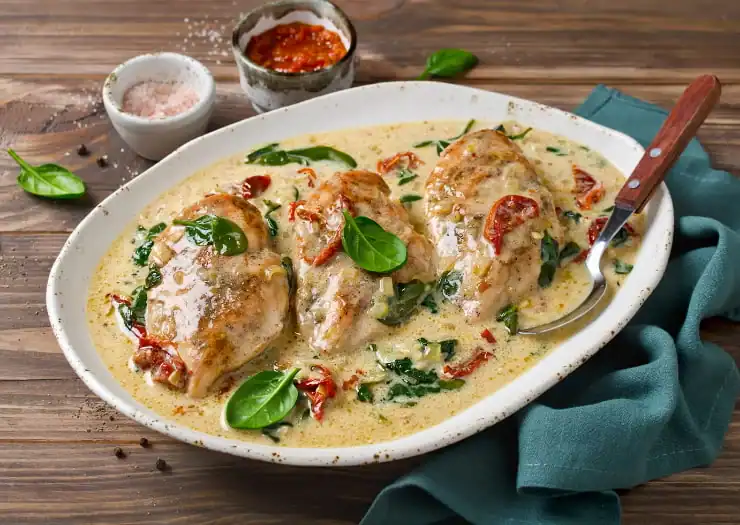 Lemon Spinach Chicken Recipe