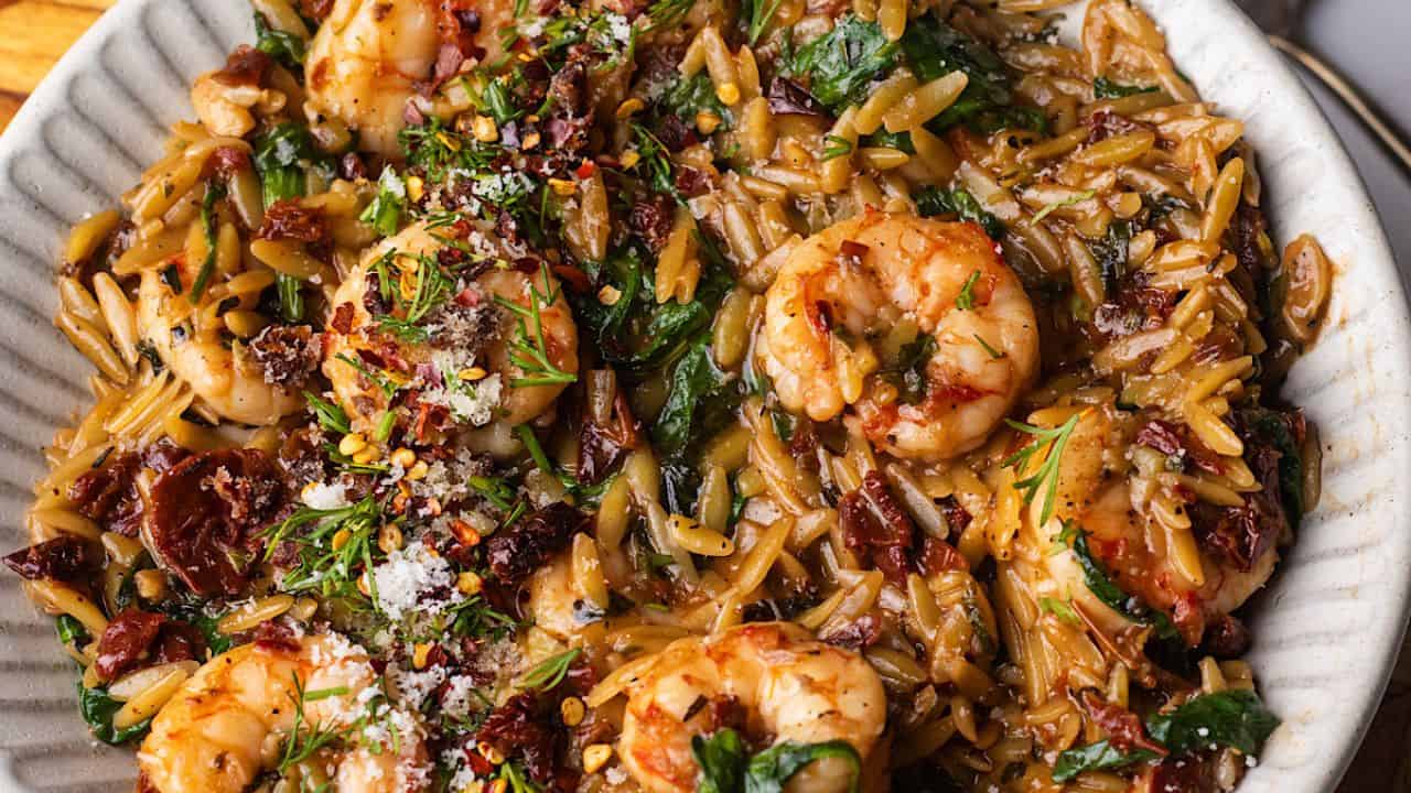 Marry Me Shrimp Orzo