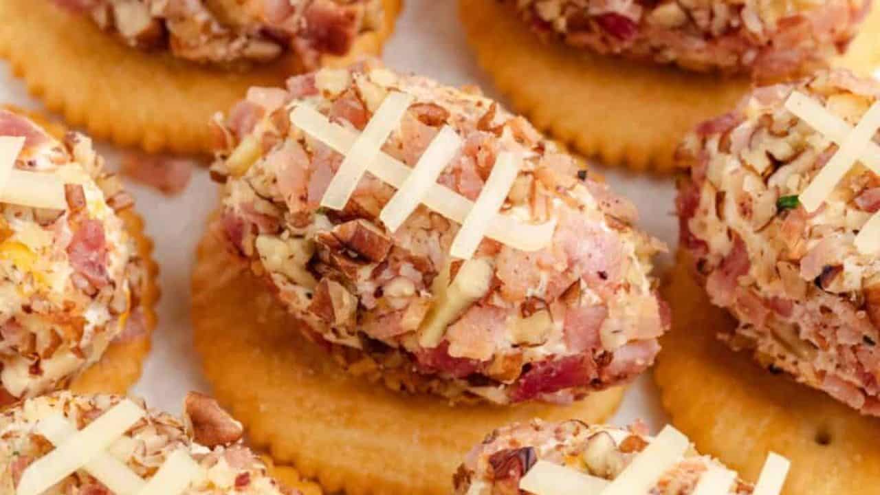 Mini Football Cheese Balls