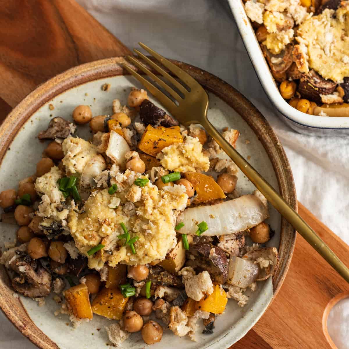 One-Pan Butternut Squash and Chickpea Casserole