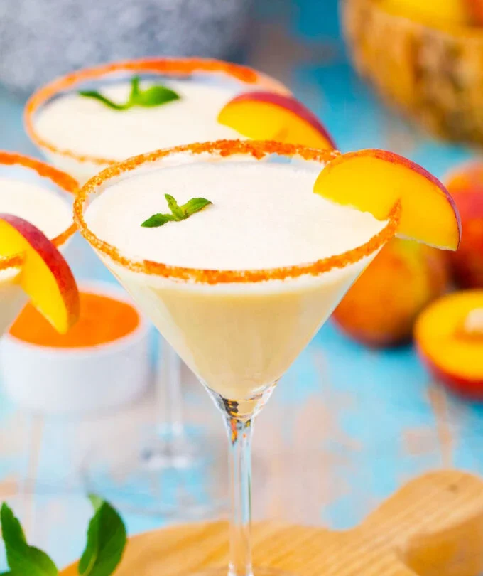 Peaches and Cream Martini