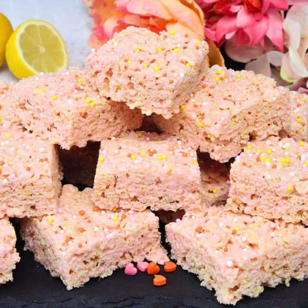 Pink Lemonade Rice Krispie Treats