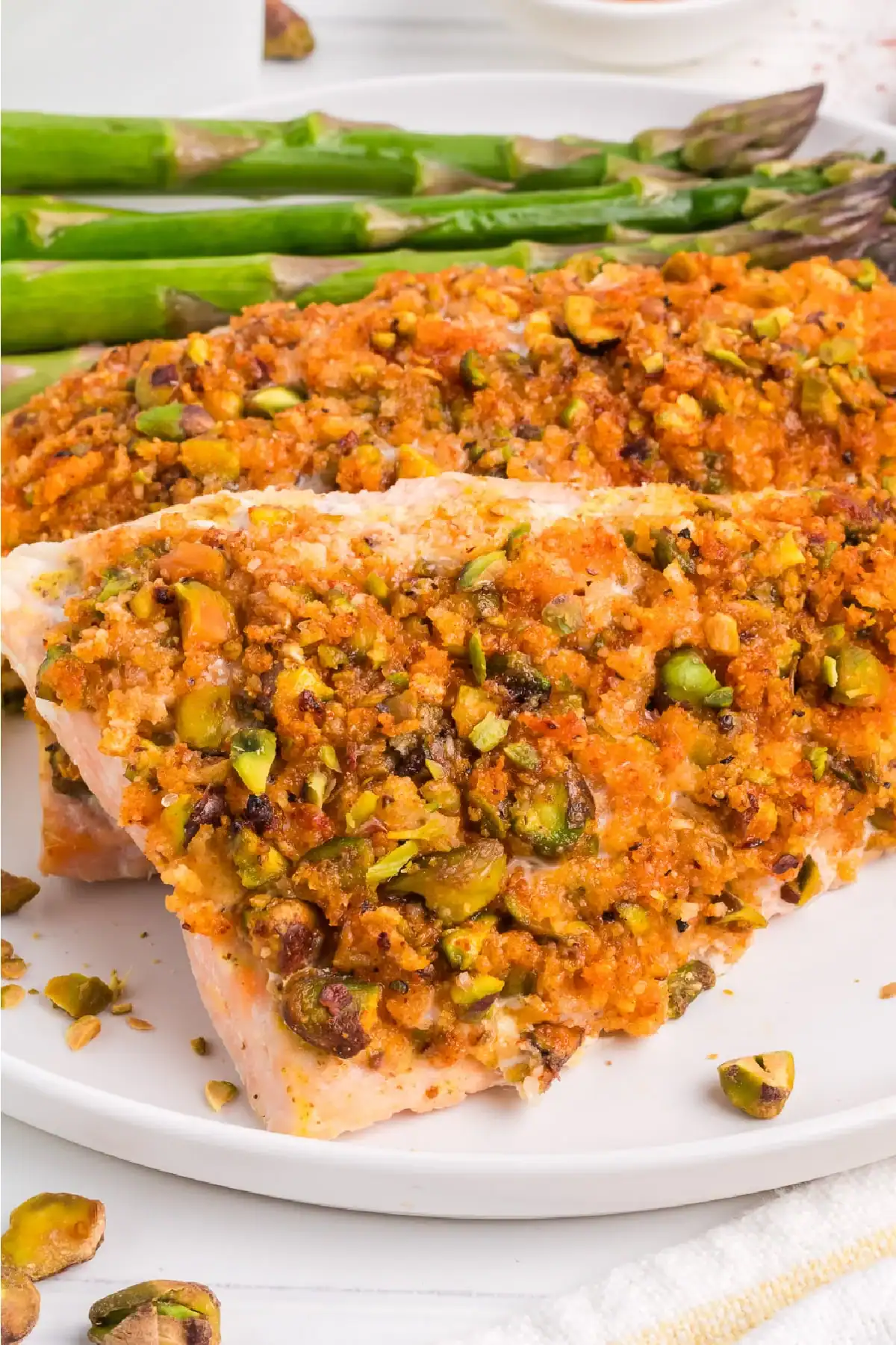 Easy Pistachio Crusted Salmon