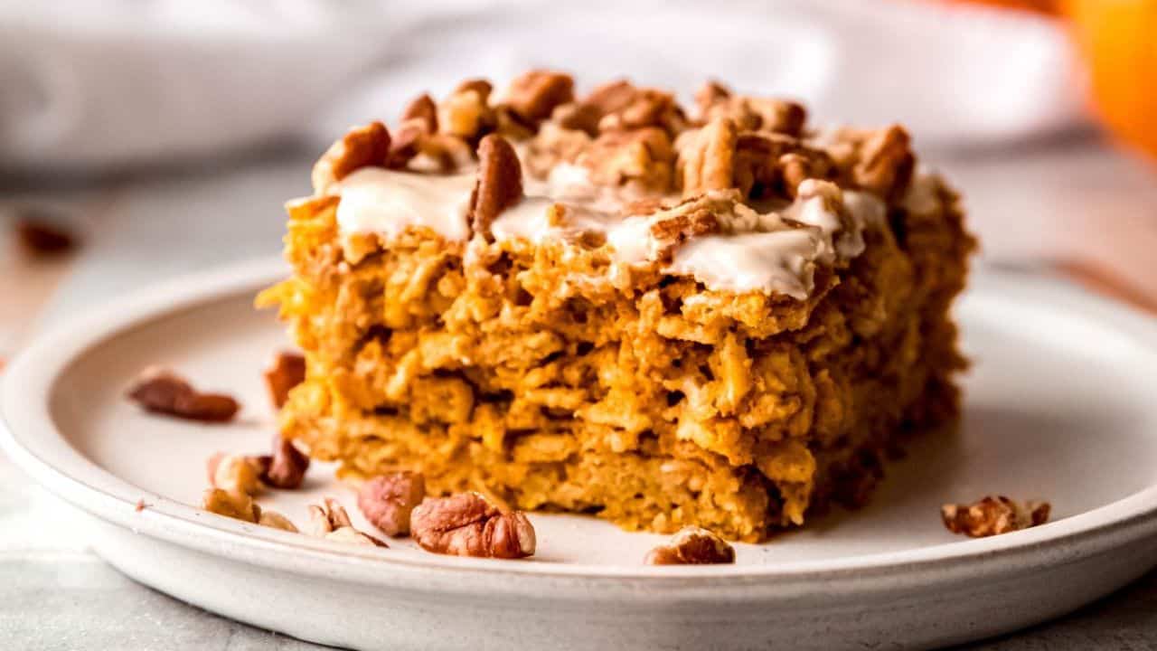 Protein Pumpkin Baked Oatmeal