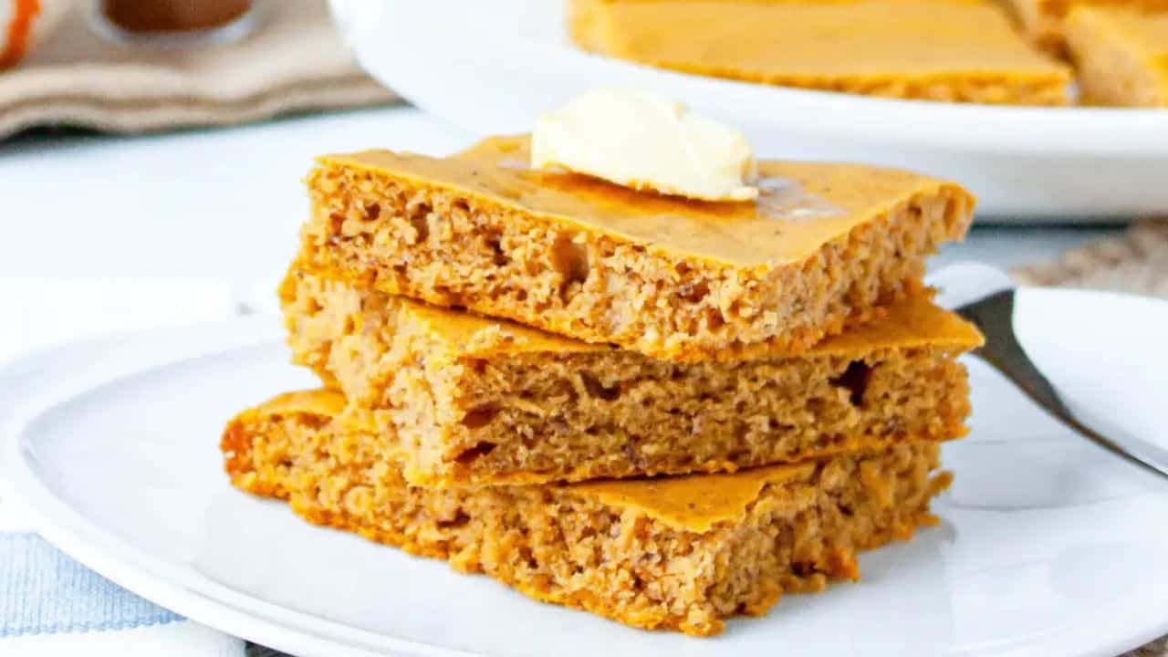 Pumpkin Spice Sheet Pan Pancakes