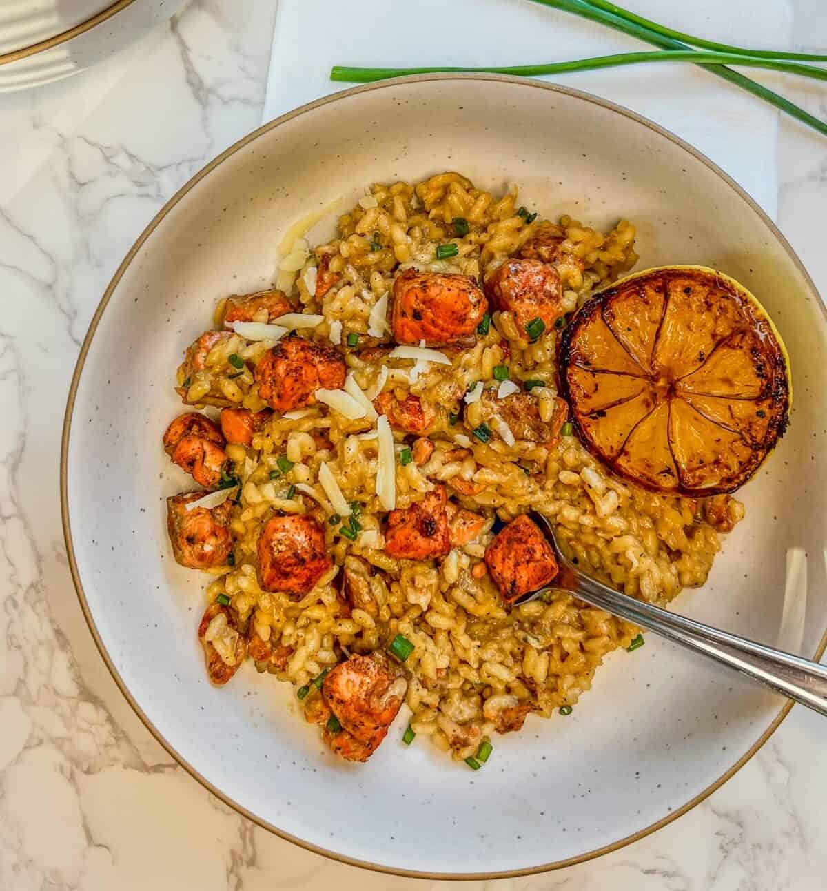 Salmon Lemon Risotto