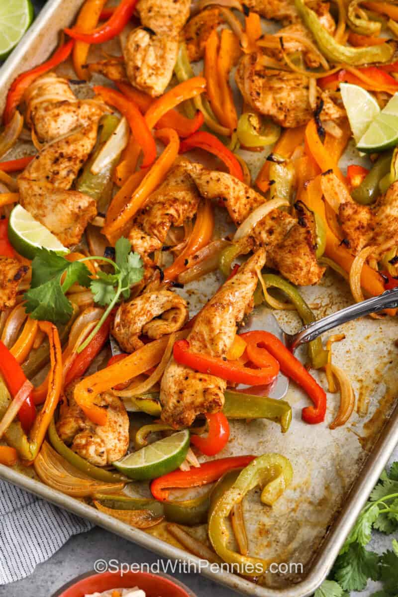 Sheet Pan Chicken Fajitas