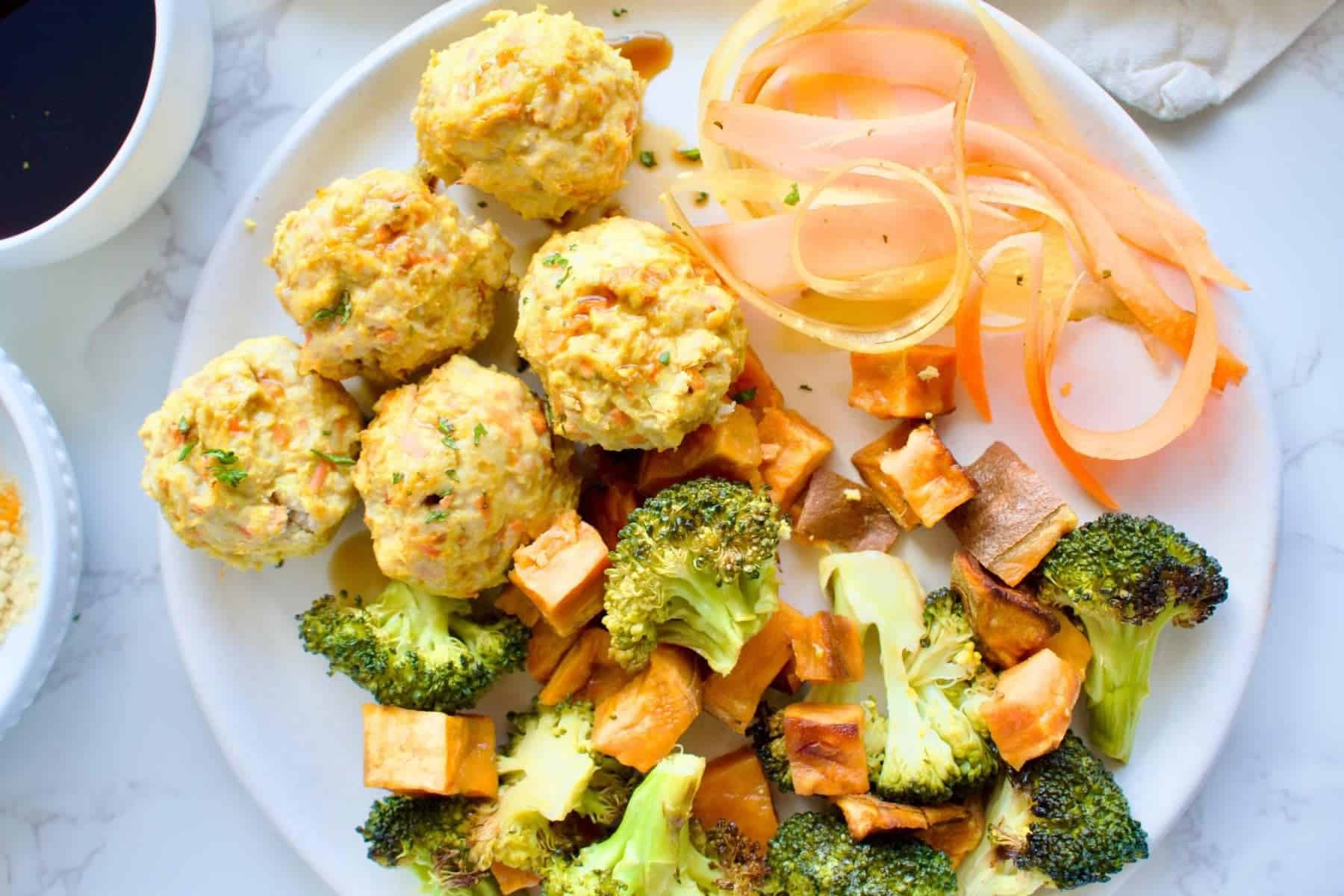 Sheet Pan Turmeric Ginger Turkey Meatballs