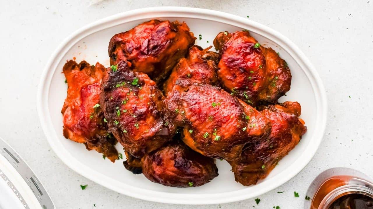 Slow Cooker BBQ Chicken Thighs