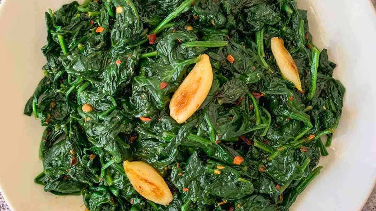 Spinach Stir Fry with Garlic