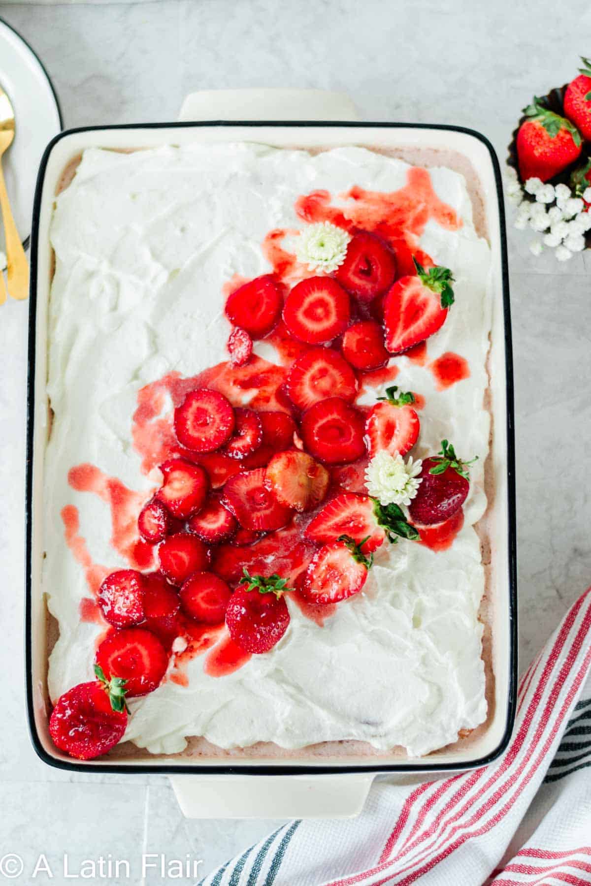 Strawberry Tres Leches Cake