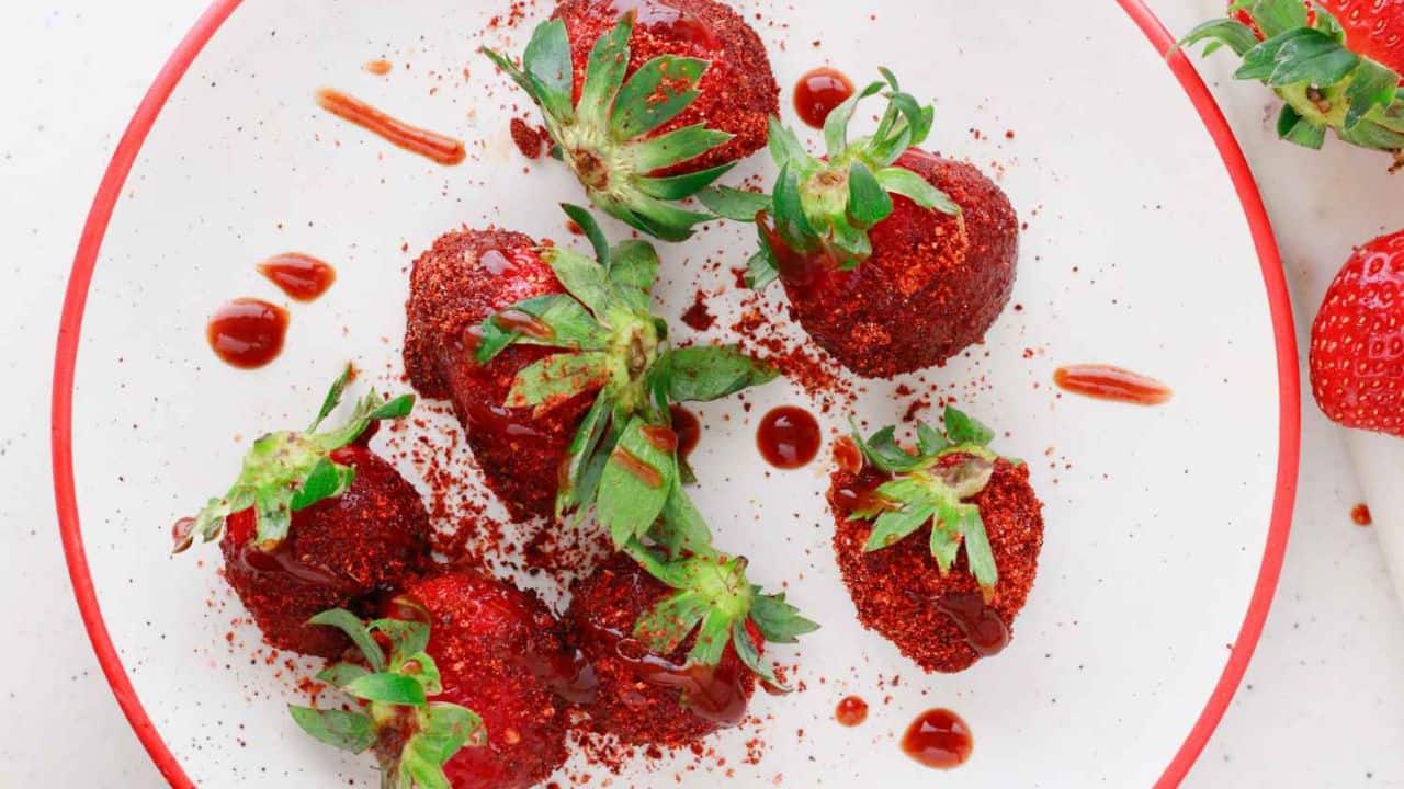 Tajin and Chamoy Strawberries
