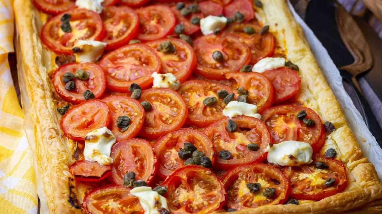 Tomato Puff Pastry Tart