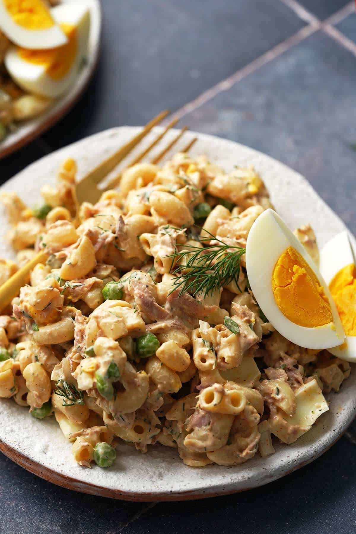 High Protein Tuna Pasta Salad