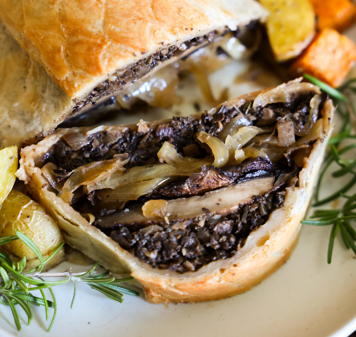 Mushroom Wellington with Herbs & Walnuts