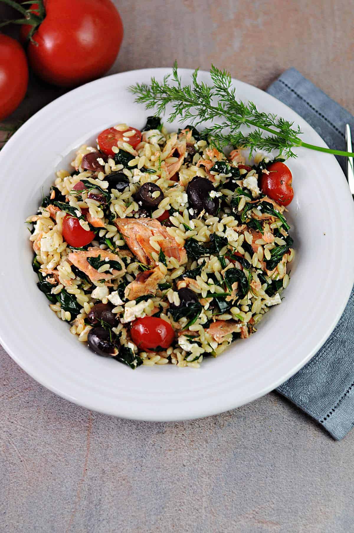 salmon-orzo