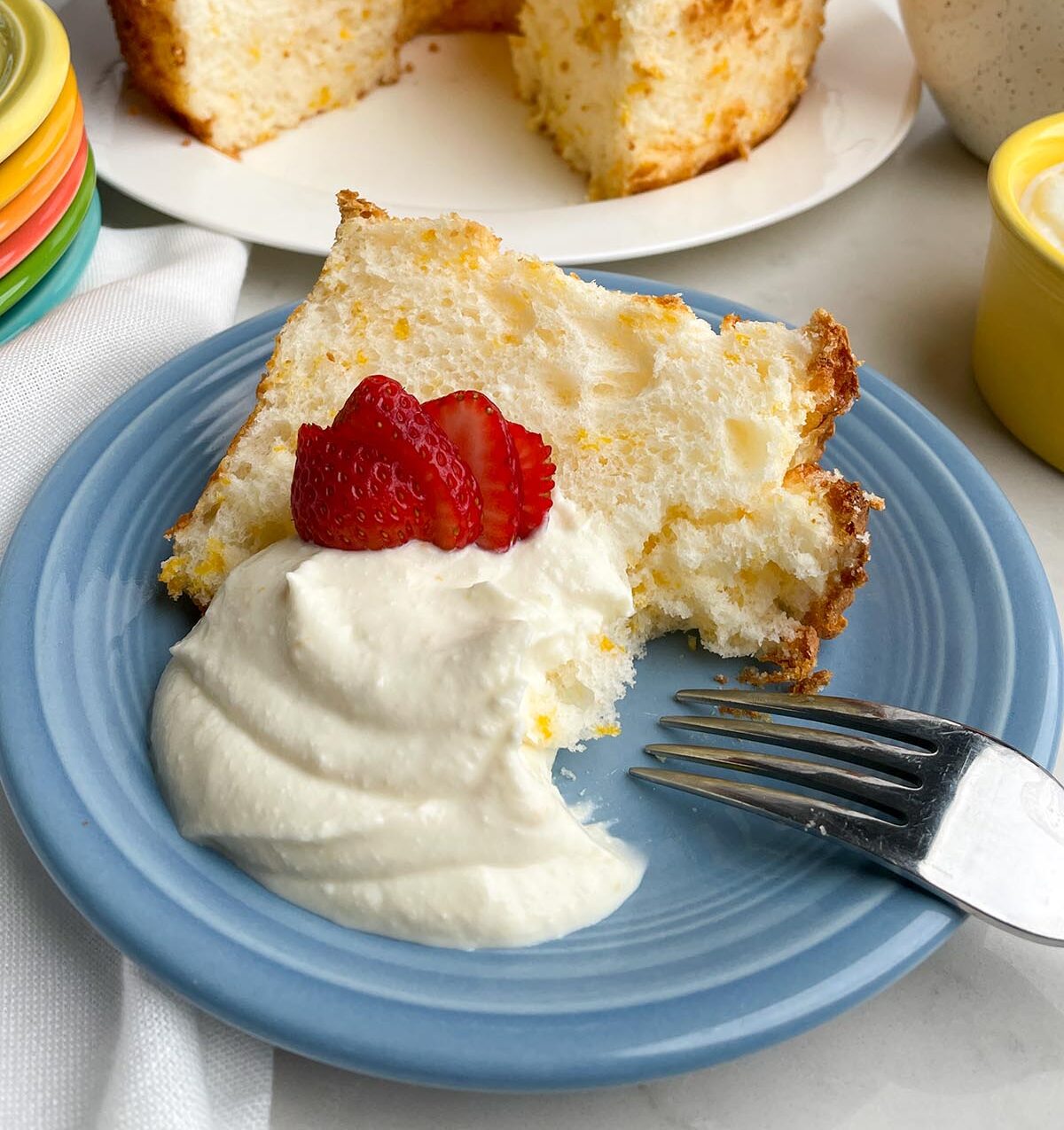 Orange Angel Food Cake
