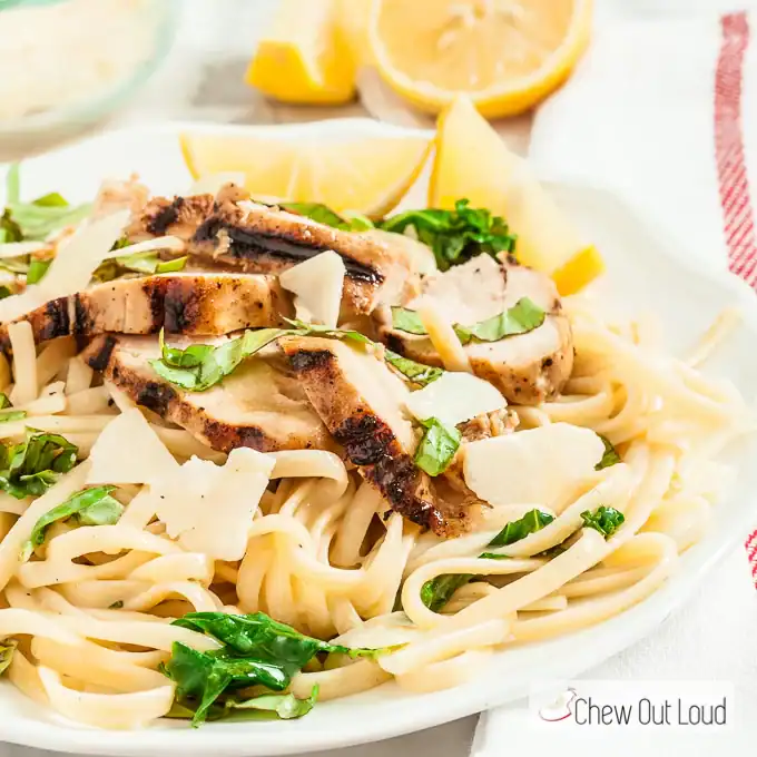 30 Minute Lemon Basil Chicken Linguine