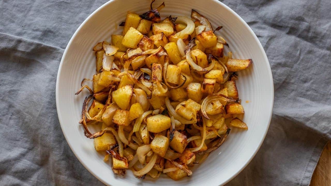 Air Fryer Potato and Onions
