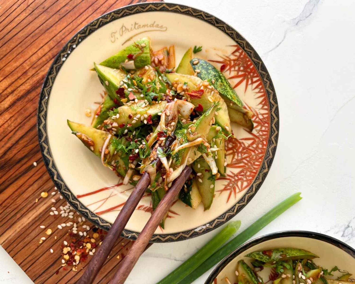 Asian Spicy Cucumber Salad