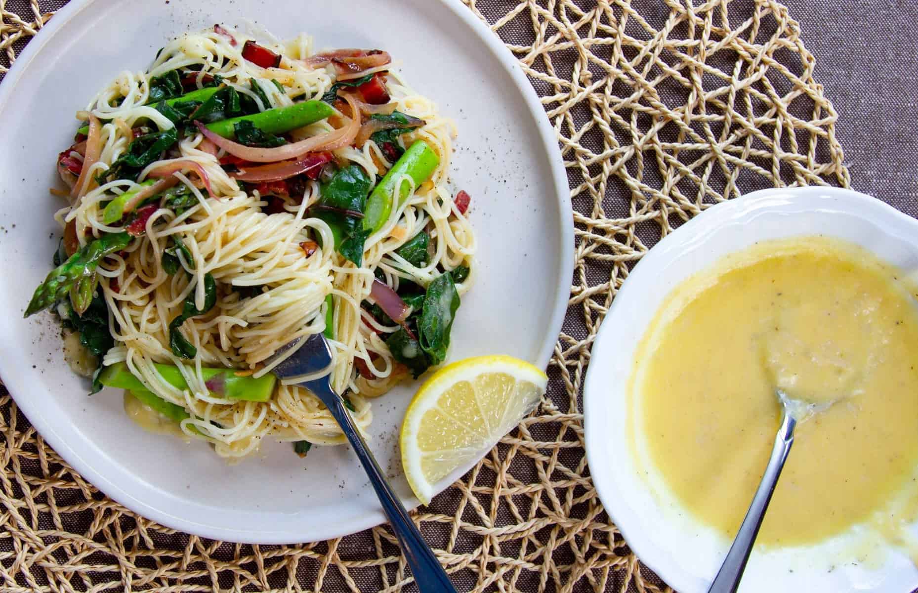 Asparagus Pasta Lemon Butter