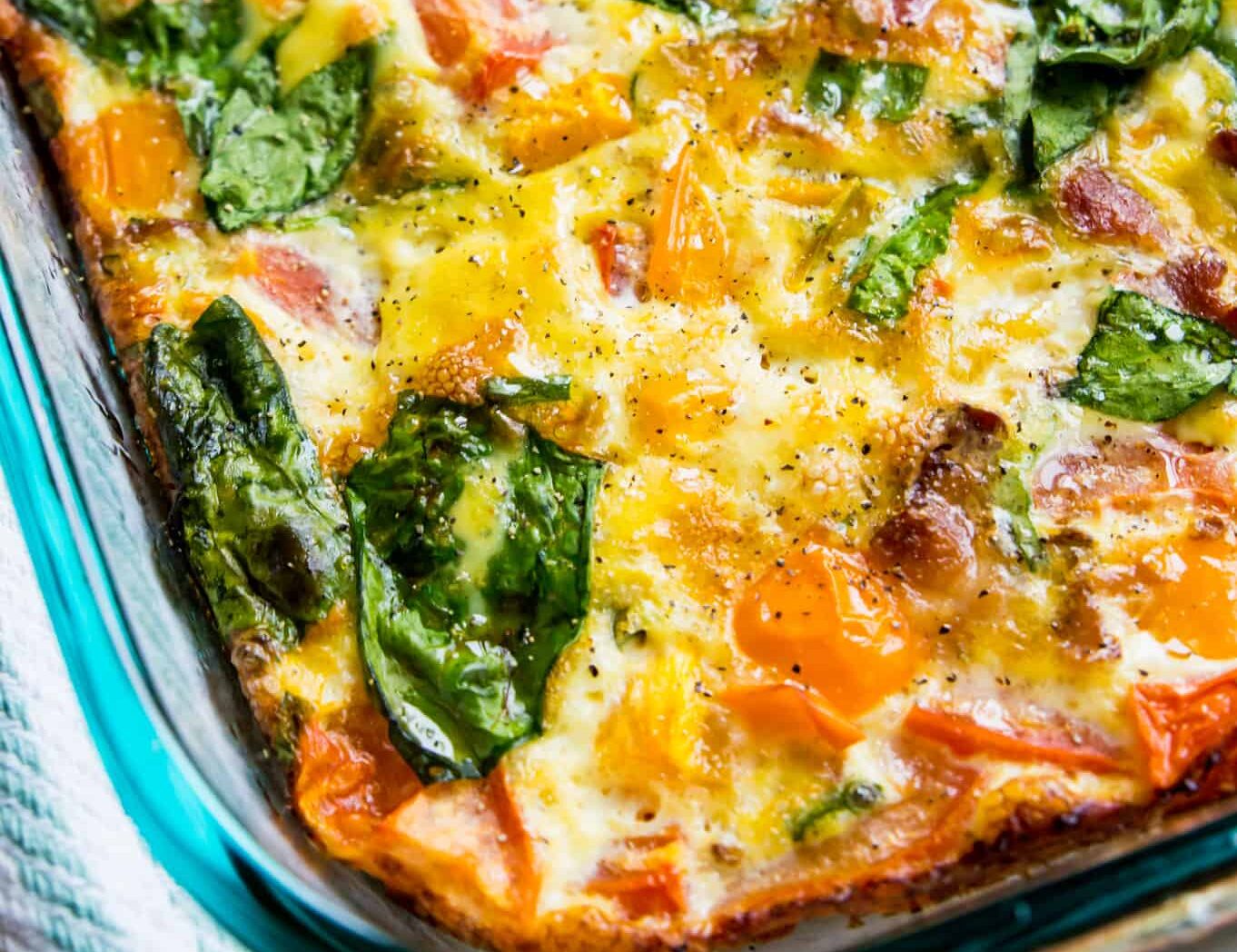 Bacon and Vegetable Egg Casserole