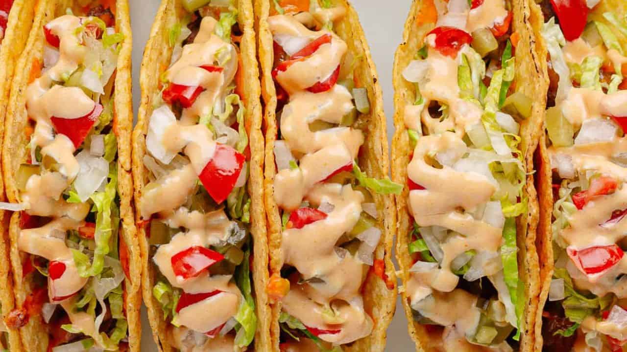 Baked Cheeseburger Tacos