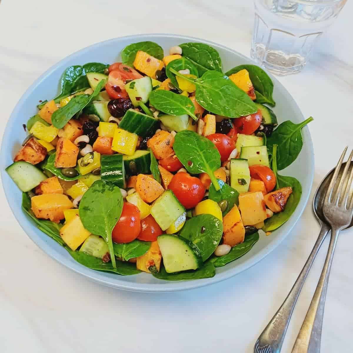 Butternut Squash Black Eyed Pea Salad