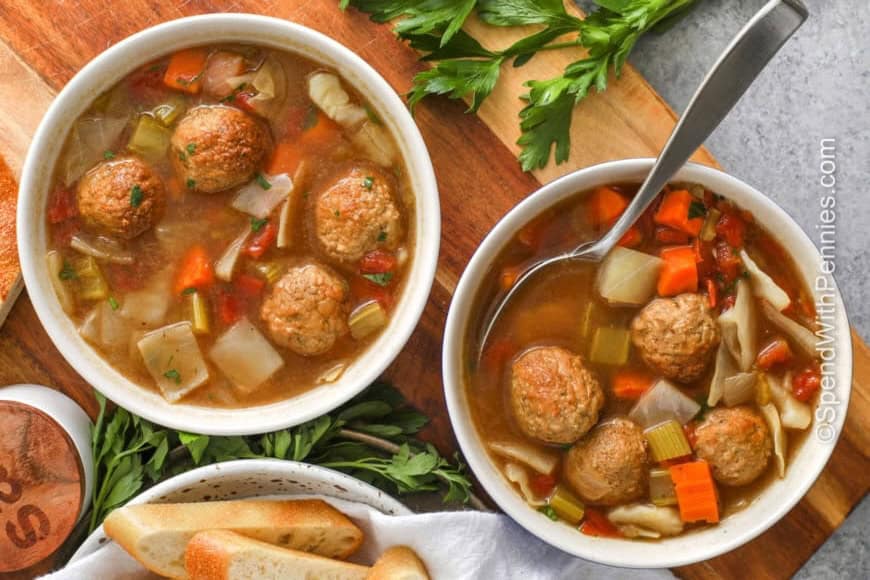 Cabbage Meatball Soup