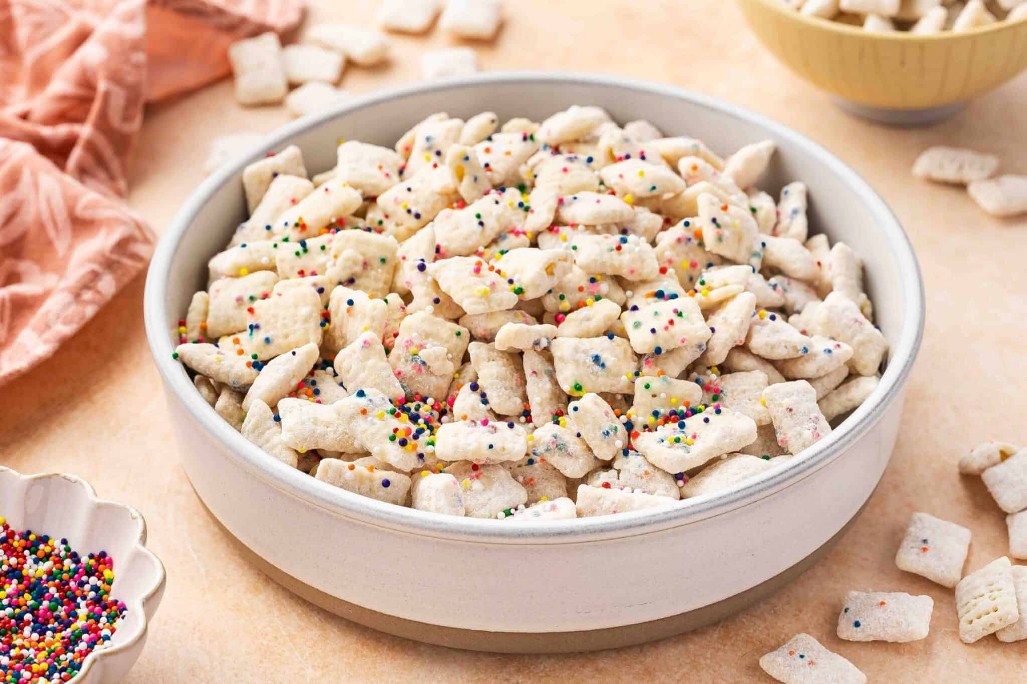 Cake Batter Puppy Chow