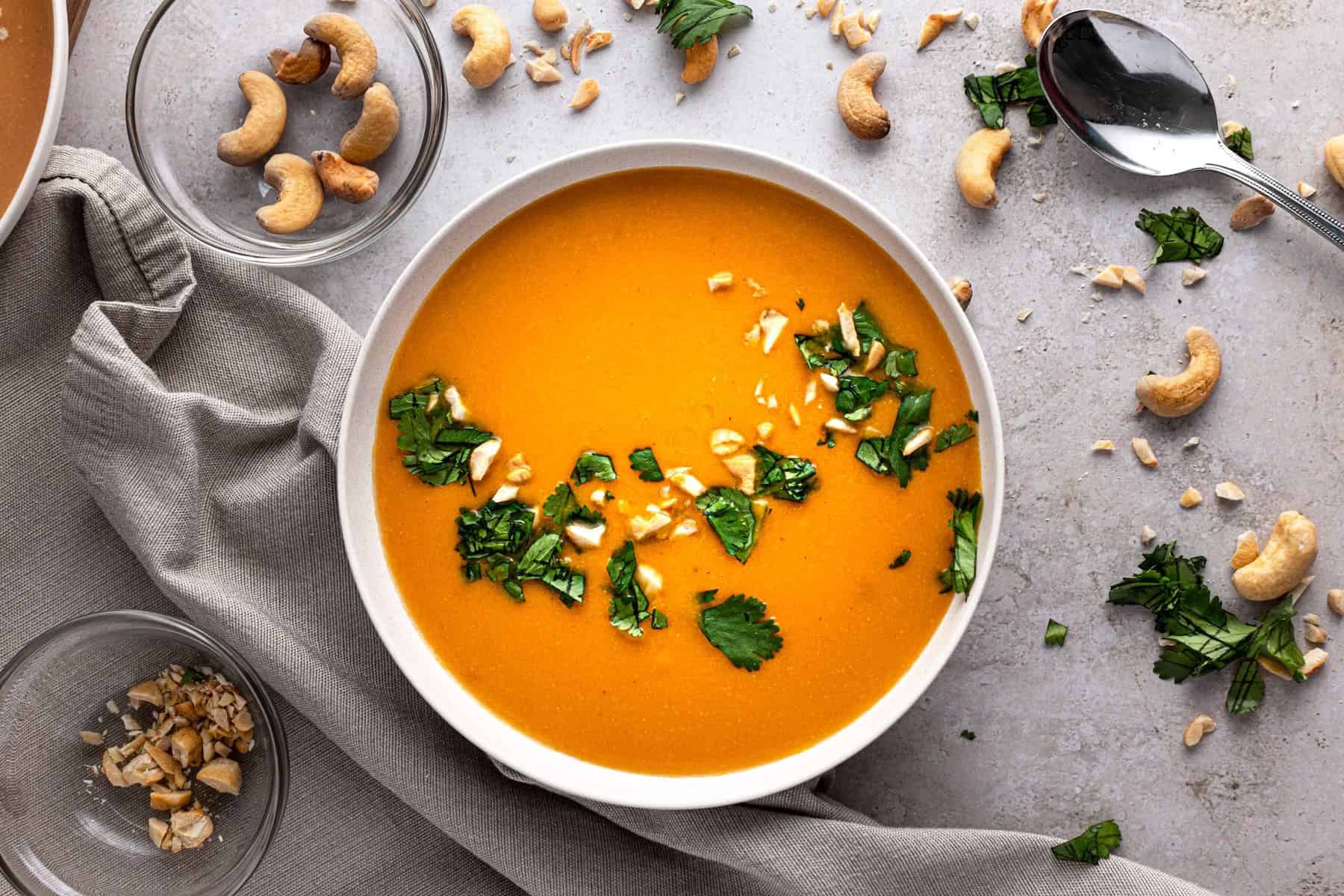 Cashew Carrot Ginger Soup