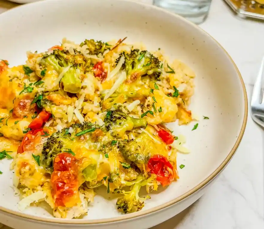 Cheesy Broccoli Chicken and Rice